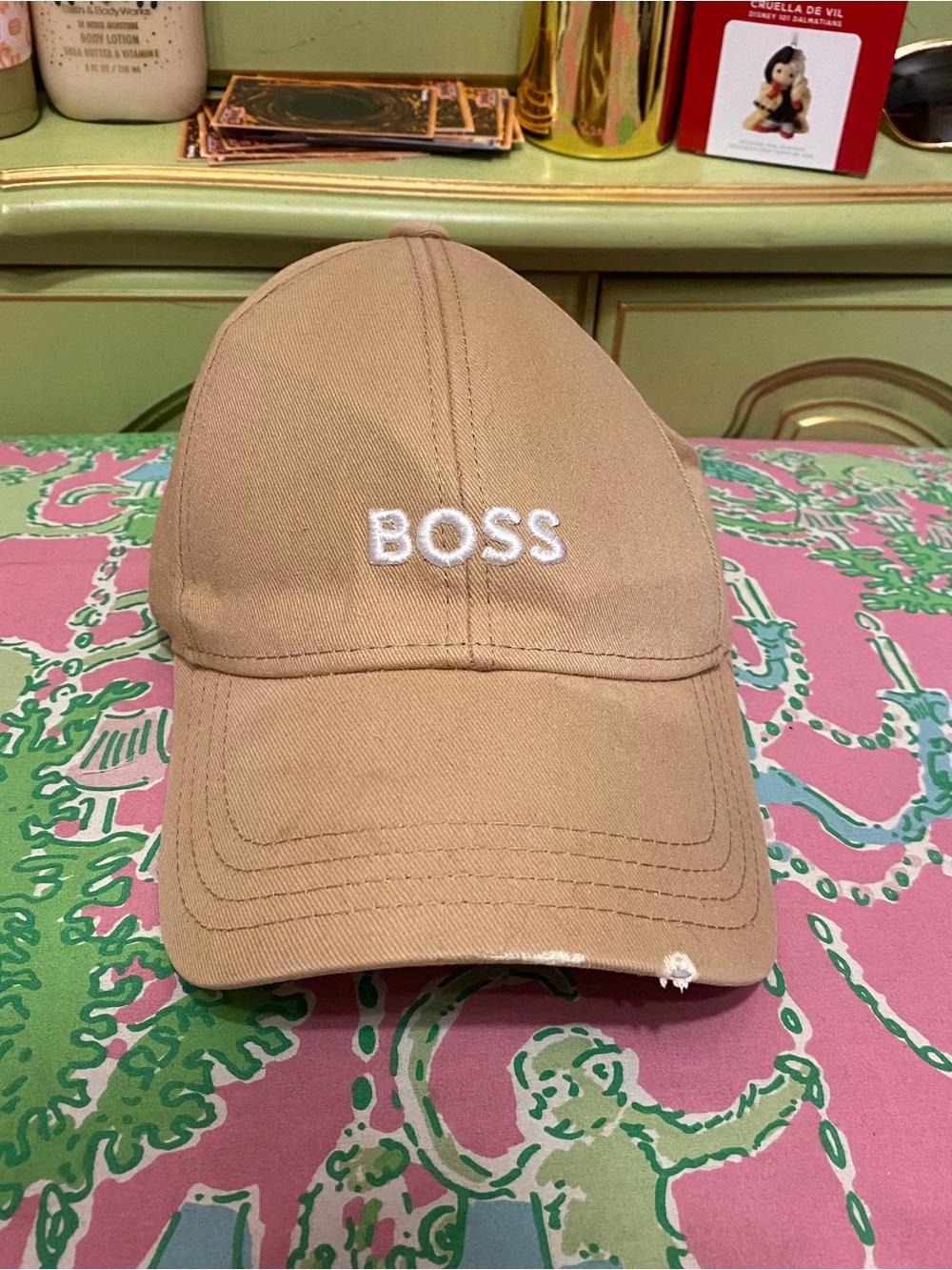 BOSS by Hugo Boss zed Men's Bold Center Logo Twill Cap One Size Camel brown